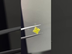1.5ct لابراتوار رشد الماس پرنسس برش CVD شدید زرد VS1 2EX N IGI ♪ LG627479402