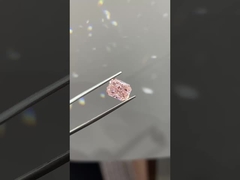 3.72ct لابراتوار رشد الماس شعله دار برش CVD فانتزی صورتی VS الماس گسسته