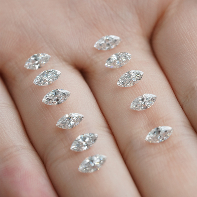 خرید 1.5x3.3-4.8x9.5mm 0.01 تا 0.68ct الماس های طبیعی سفید مارکیز شکل DEF رنگ VVS وضوح online manufacture
