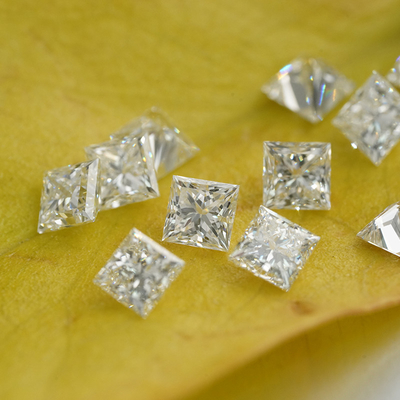 خرید الماس های پرنسس کات سفید HPHT 1.8 تا 4.1mm 0.01 تا 0.47ct online manufacture