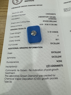 خرید F VS1 3EX CVD لابراتوار الماس رشد DIY لوازم جانبی جواهرات online manufacture