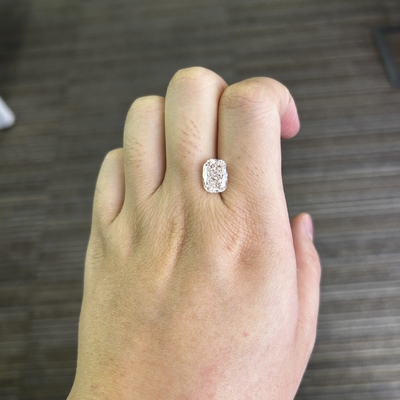 خرید 3.15CT VS1 H کشن بلند شده برش آزمایشگاهی الماس ساخته شده online manufacture