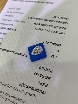خرید 2.38CT D VS1 2EX الماس های مصنوعی الماس های آزمایشگاهی شکل انگور online manufacture