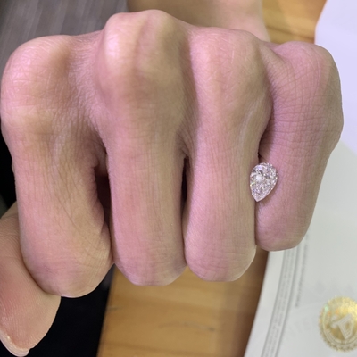 خرید 1.26CT F رنگ VVS2 وضوح 2EX شکل انگور الماس تولید شده در آزمایشگاه online manufacture