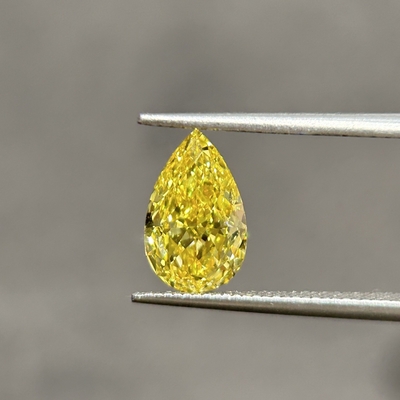خرید 1.66ct VVS2 لابراتوار بزرگ شده قناری الماس CVD HPHT فانتزی روشن زرد online manufacture