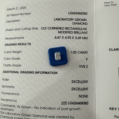 خرید HYF 2.06ct لابراتوار رشد شعاعی برش الماس VVS2 وضوح F رنگ online manufacture