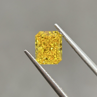 خرید 1.27ct VS1 2EX N IGI زرد آزمایشگاه رشد الماس شعله دار برش HPHT online manufacture