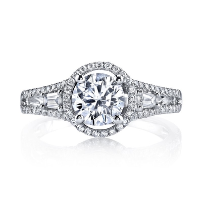 خرید 18K 14K 10K 9K پلاتين هالو لابراتوار ساخته شده الماس حلقه نامزدي 1 تا 3 قيراط online manufacture