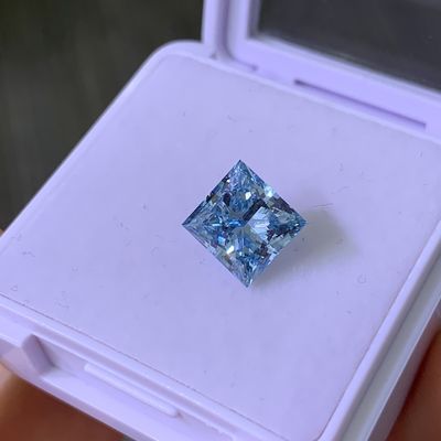 3.22CT فانسي نيروي شديد VS2 2EX CVD آزمايشگاهي بزرگ شده الماس پرنسس برش