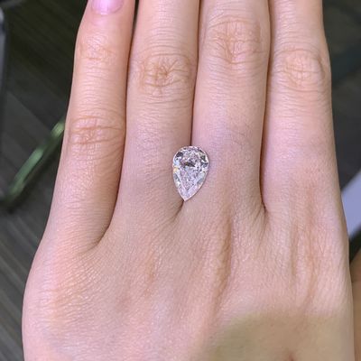 2.76CT G VS1 EX VG CVD Diamond Pear Cut IGI گواهینامه LG631444389