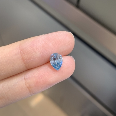 IGI گواهینامه 1.13ct آزمایشگاه رشد الماس انگور برش CVD فانتزی شدید آبی VS2 2EX N