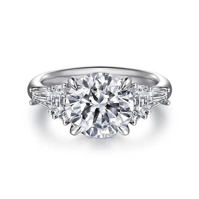 سفارشی سازی شخصی GIA IGI گواهینامه 1 قیراط HPHT لابراتوار الماس حلقه جواهرات AU750 18K لابراتوار رشد الماس نامزدی Ri