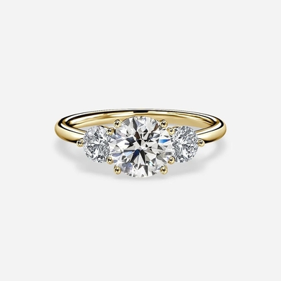 3 حلقه الماس آزمایشگاهی از سنگ 1 تا 3ct 18K 14K 10K 9K PT